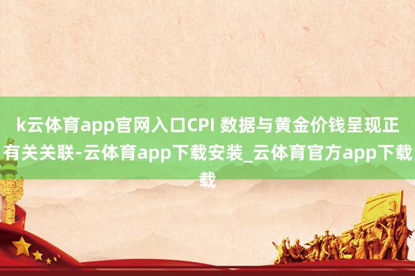 k云体育app官网入口CPI 数据与黄金价钱呈现正有关关联-云体育app下载安装_云体育官方app下载