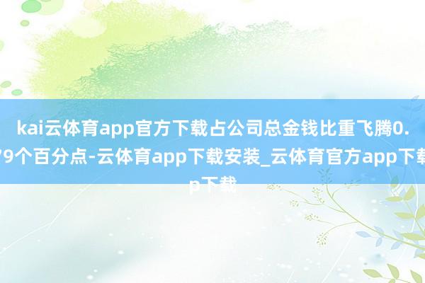 kai云体育app官方下载占公司总金钱比重飞腾0.79个百分点-云体育app下载安装_云体育官方app下载